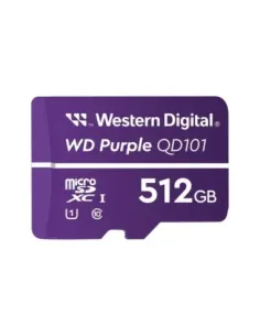 Tarjeta de memoria micro sdxc wd western digital purple sc qd101 512gb uhs - i cl10