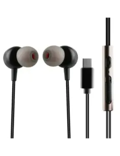 Auriculares muvit m1c usb tipo c negro