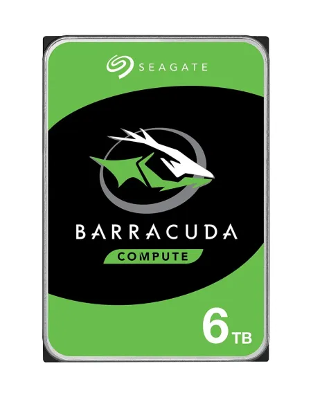 Seagate Barracuda 6TB disco duro interno 5400 RPM 256 MB 3.5" Serial ATA III