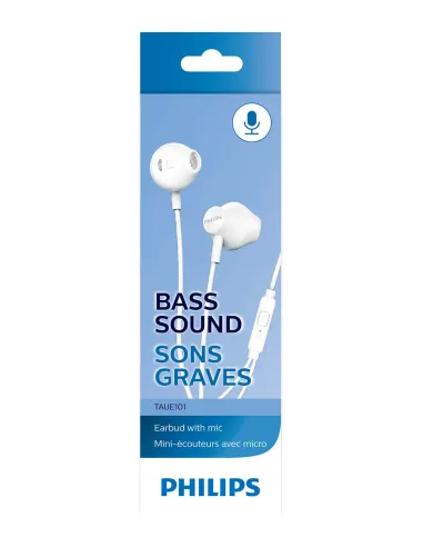Philips TAUE101WT Auriculares Alámbrico Dentro de oído Llamadas Música Blanco