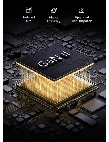 Ugreen Nexode Pro 160W GaN Charger with USB-C Cable Universal Negro, Gris Corriente alterna Carga rápida Interior