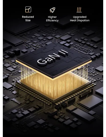 Ugreen Nexode Pro 160W GaN Charger with USB-C Cable Universal Negro, Gris Corriente alterna Carga rápida Interior