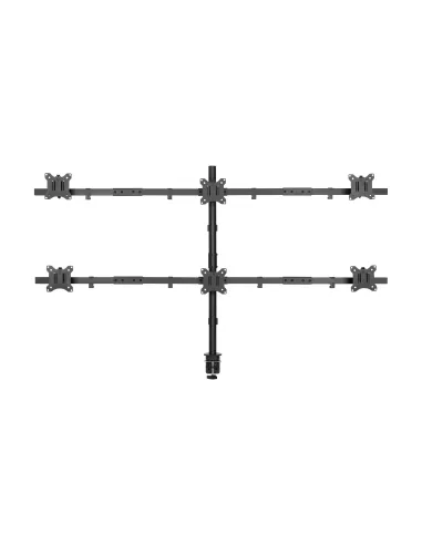 Equip Soporte articulado de sobremesa para 6 monitores de 17"-32