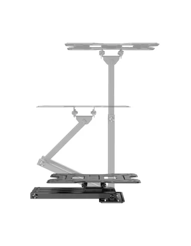 AISENS Soporte Eco Giratorio, Inclinable Para Monitor TV 30kg (3 Pivotes) De 23"-43", Negro