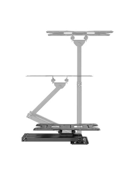 AISENS Soporte Eco Giratorio, Inclinable Para Monitor TV 30kg (3 Pivotes) De 23"-43", Negro