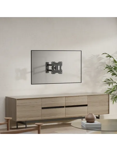 AISENS Soporte Eco Giratorio, Inclinable Para Monitor TV 30kg (3 Pivotes) De 23"-43", Negro