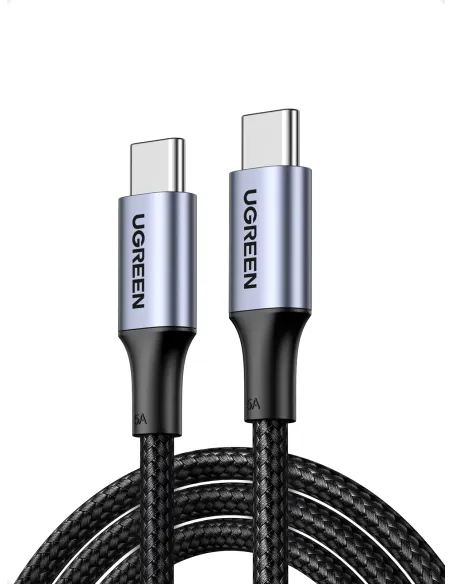 Ugreen 70427 cable USB USB 2.0 1 m USB C Negro, Plata