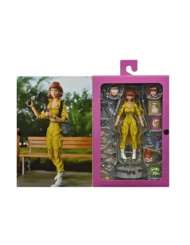 Figura neca teenage mutant ninja turtles mirage comics ultimate april o'neil 17.5cm