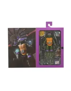 Figura neca teenage mutant ninja turtles cartoon ultimate donatello vhs scale action 18cm