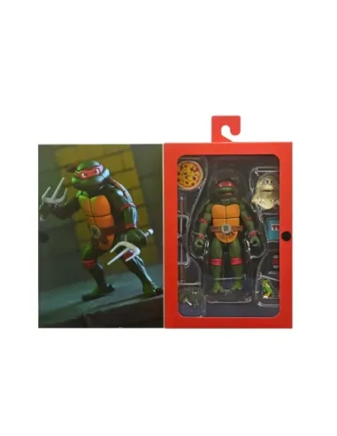 Figura neca teenage mutant ninja turtles cartoon ultimate raphael vhs scale action 18cm