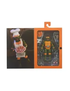 Figura neca teenage mutant ninja turtles cartoon ultimate michelangelo vhs scale action 18cm