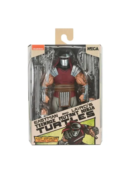 Figura neca teenage mutant ninja turtles mirage comics foot enforcer classic colors scale action 18cm