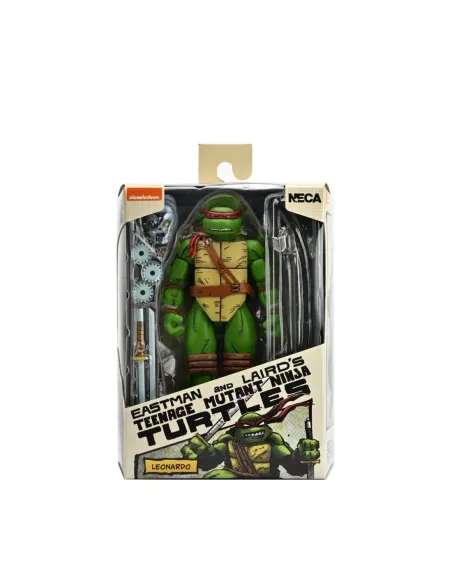 Figura neca teenage mutant ninja turtles mirage comics leonardo scale action 18cm