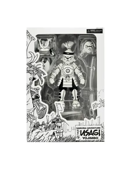 Figura neca usagi yojimbo black & white ver. scale action 18cm