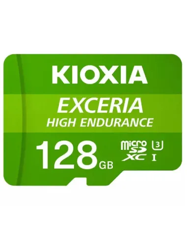 Tarjeta memoria micro secure digital sd kioxia 128gb exceria high endurance uhs - i c10 r98 con adaptador