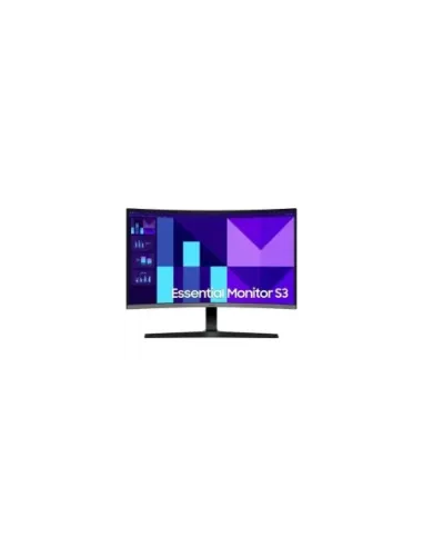 Monitor Profesional Curvo Samsung Essential Monitor S3 S39GD S27D396GAU 27"/ Full HD/ Multimedia/ Negro y Plata