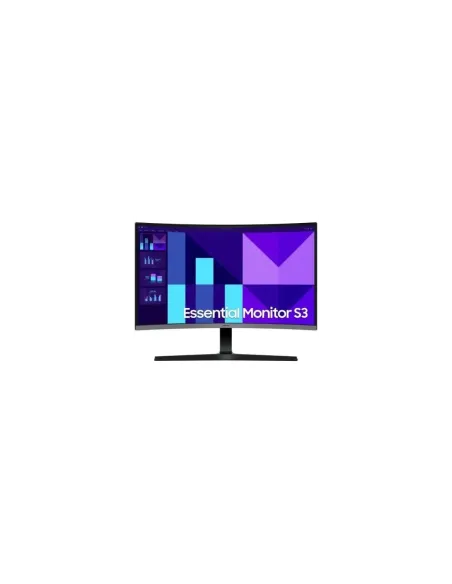 Monitor Profesional Curvo Samsung Essential Monitor S3 S39GD S27D396GAU 27"/ Full HD/ Multimedia/ Negro y Plata