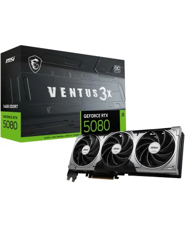 MSI VENTUS GeForce RTX5080 16G 3X OC NVIDIA GeForce RTX 5080 16 GB GDDR7