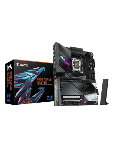 GIGABYTE Placa base Z890 AORUS MASTER - Compatible con CPUs Intel Core Ultra (Serie 2), VRM de 18+1+2 fases, hasta 9500MHz DDR5