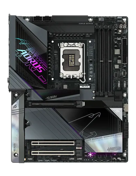 GIGABYTE Placa base Z890 AORUS MASTER - Compatible con CPUs Intel Core Ultra (Serie 2), VRM de 18+1+2 fases, hasta 9500MHz DDR5