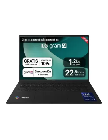 Portatil lg 16zd90t - g.ax88b u7 - 255h -  32gb -  ssd 1tb -  16 pulgadas -  freedos