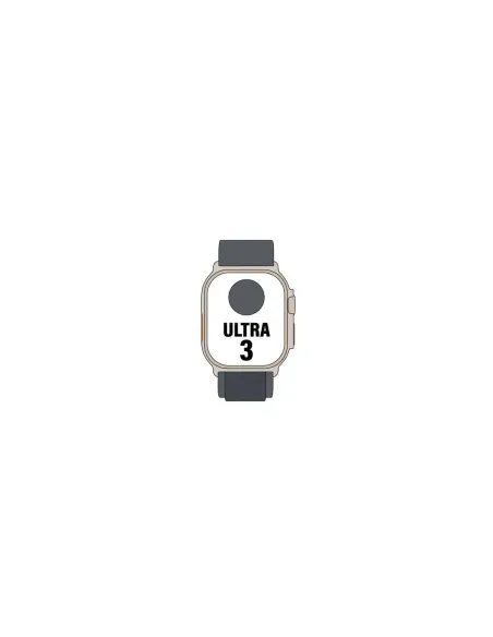 Apple Watch Ultra 3/ GPS/ Cellular/ 49mm/ Caja Titanio Negro/ Correa Loop Alpine Negra S