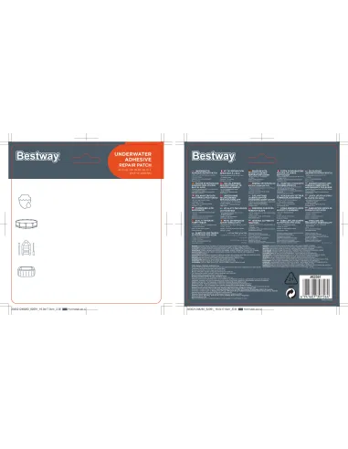 Bestway 62091 kit de reparación hinchable