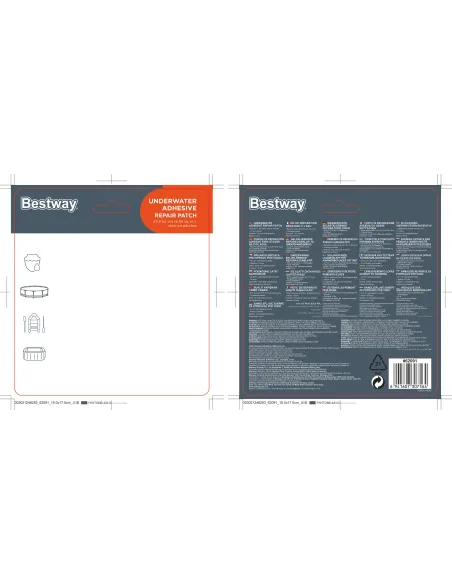 Bestway 62091 kit de reparación hinchable