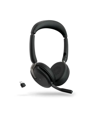Jabra Evolve2 65 Flex Auriculares Inalámbrico y alámbrico Diadema Oficina Centro de llamadas Bluetooth Negro