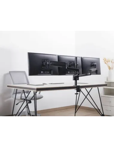 Equip Soporte de sobremesa para monitor triple de 17"-27