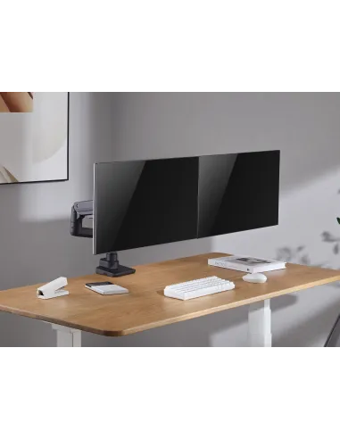 Equip Soporte de sobremesa para monitores dobles de 17«-35», negro