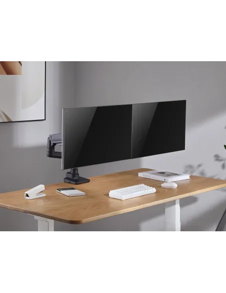 Equip Soporte de sobremesa para monitores dobles de 17«-35», negro