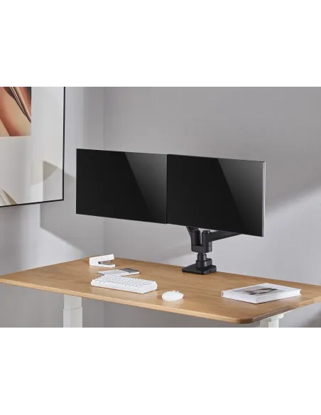 Equip Soporte de sobremesa para monitores dobles de 17«-35», negro