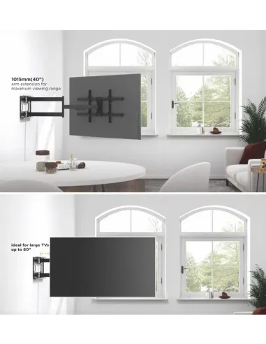Equip Soporte de pared para TV de movimiento completo con brazo largo de 43"-80