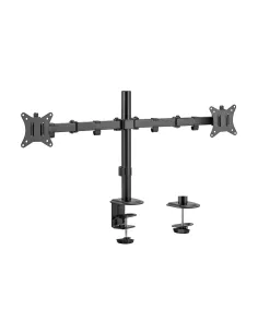 Equip Soporte de escritorio articulado para dos monitores de 17«-32», negro