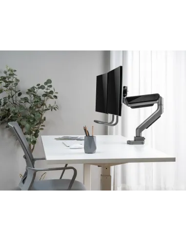 Equip Soporte de sobremesa para dos monitores de 17"-32
