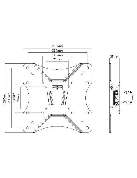 Equip Soporte de pared para TV de 23"-43