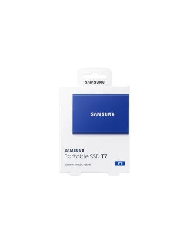 Samsung Portable SSD T7 1 TB USB Tipo C 3.2 Gen 2 (3.1 Gen 2) Azul