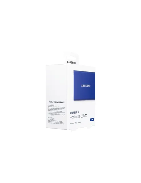 Samsung Portable SSD T7 1 TB USB Tipo C 3.2 Gen 2 (3.1 Gen 2) Azul