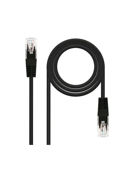 Nanocable Cable Red Latiguillo RJ45 CAT.6 UTP AWG24, Negro, 30 cm