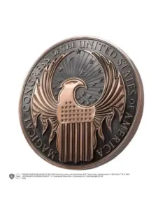 Replica the noble collection animales fantasticos y donde encontrarlos emblema para pared macusa