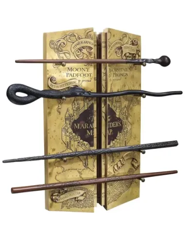 Replica the noble collection mapa del merodeador coleccion 4 varitas en expositor harry potter