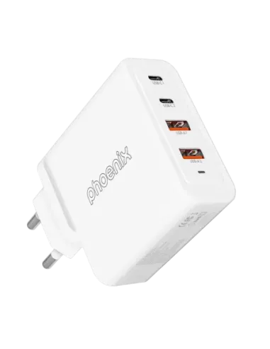 Cargador tipo c 100w gan phoenix universal para portatil tablet o smartphone carga rapida