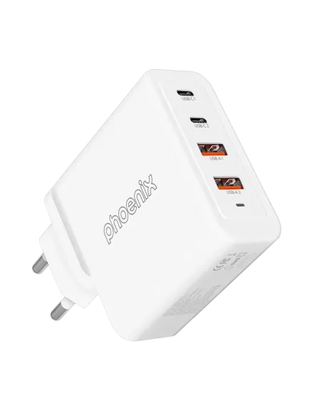Cargador tipo c 100w gan phoenix universal para portatil tablet o smartphone carga rapida