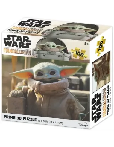 Puzle lenticular prime 3d 100 piezas the mandalorian grogu