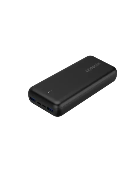 Phoenix powerbank batería externa 20000mah con 2 usb carga rapida y 1 usb tipo c pd