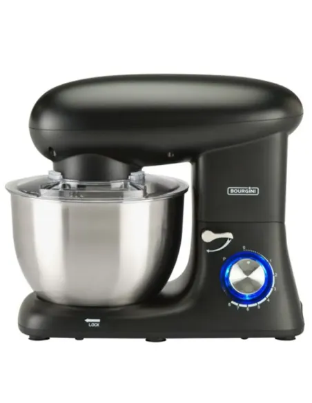 Amasadora bourgini kitchen chef plus 5.52l negra