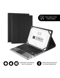 Funda + teclado subblim keytab pro para tablet 9.6pulgadas - 11pulgadas negro