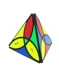 Cubo de rubik qiyi clover pyraminx negro