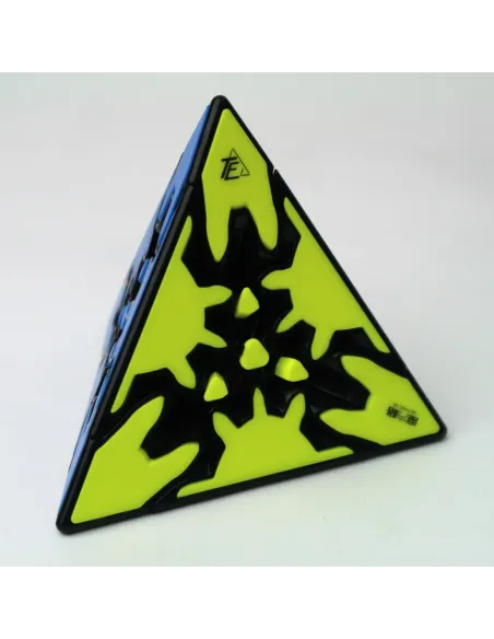 Cubo de rubik qiyi gear pyraminx borde negros